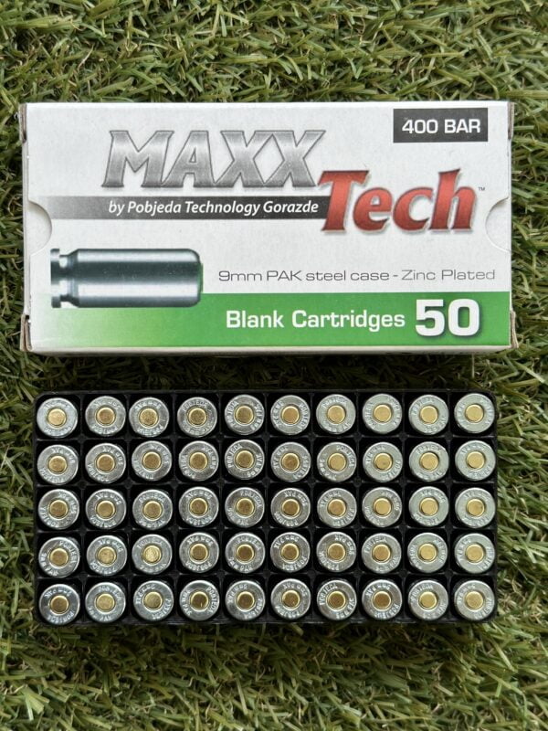 Munición Detonadora Maxxtech 9mm1