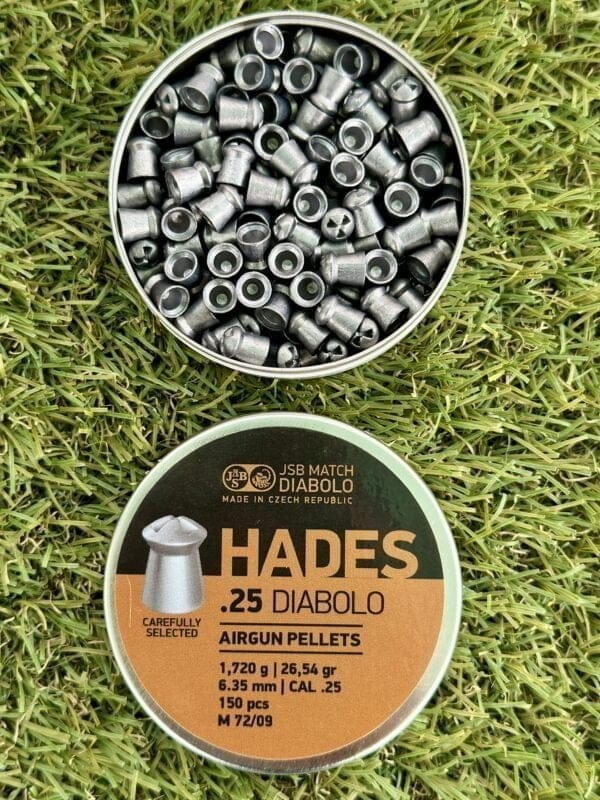 JSB Match Diabolo Hades .25 Cal Pellet - 26.54 Grain Pointed (150 Count)