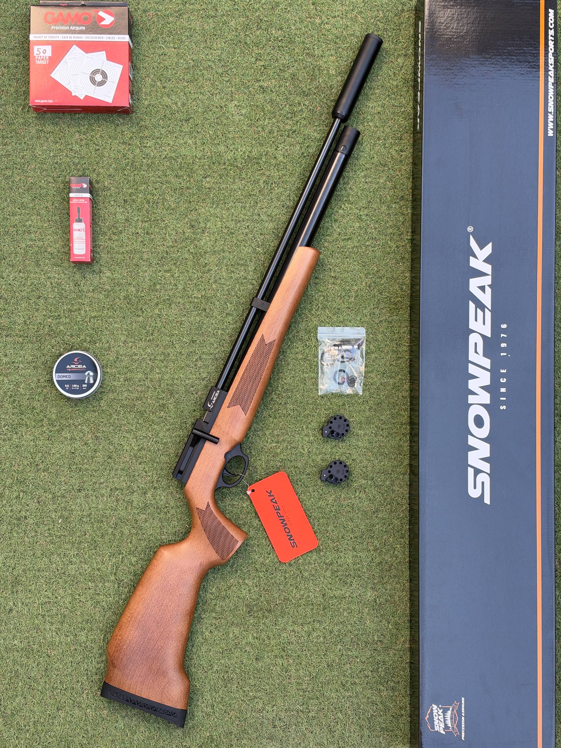 NUEVA Snowpeak PR900W Gen3 Carabina PCP Madera SIDE LEVER