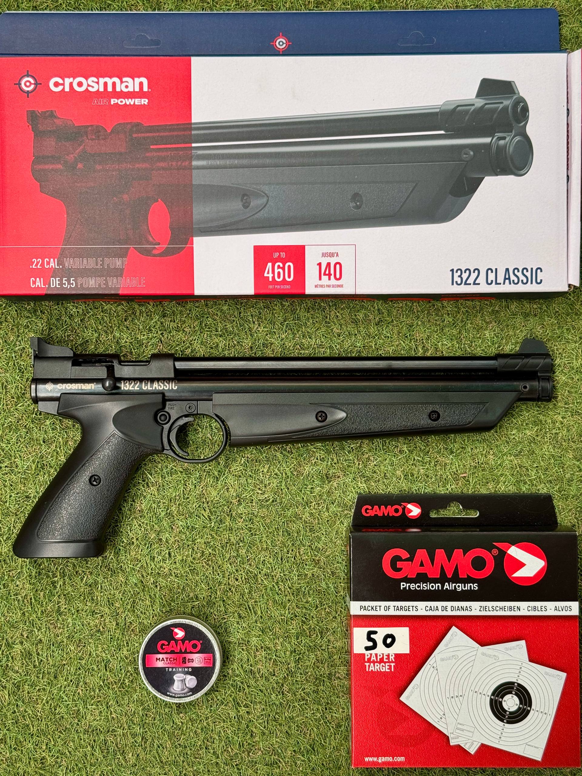 Pistola Bombeo CROSMAN 1322 CLASSIC