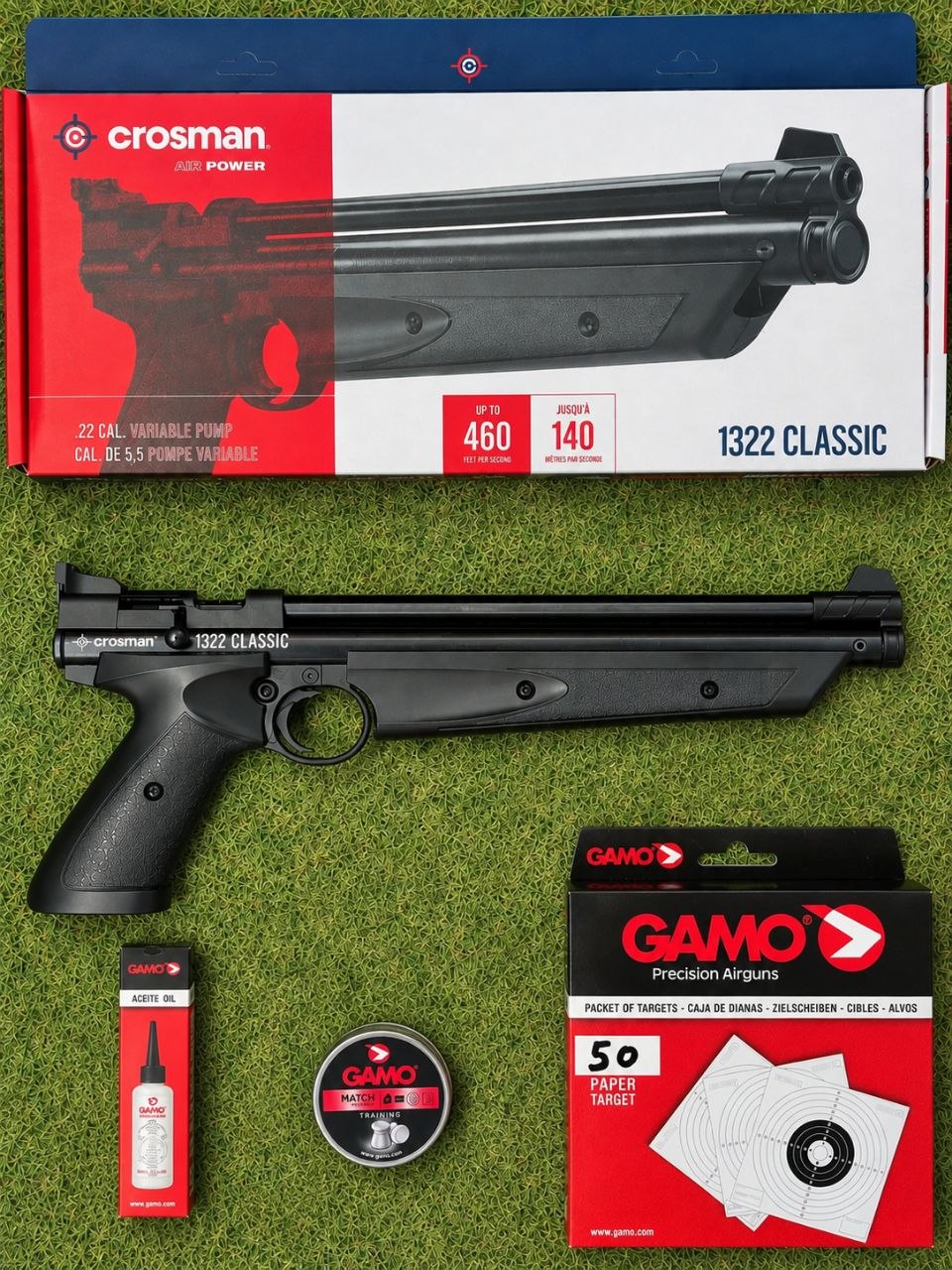 Pistola Bombeo CROSMAN 1322 CLASSIC